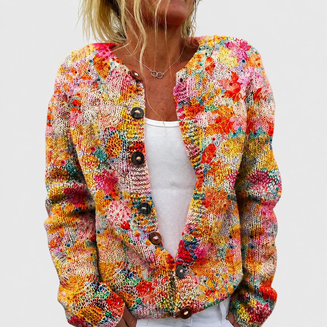 Helena™ | Cardigan mit Blütenmeer