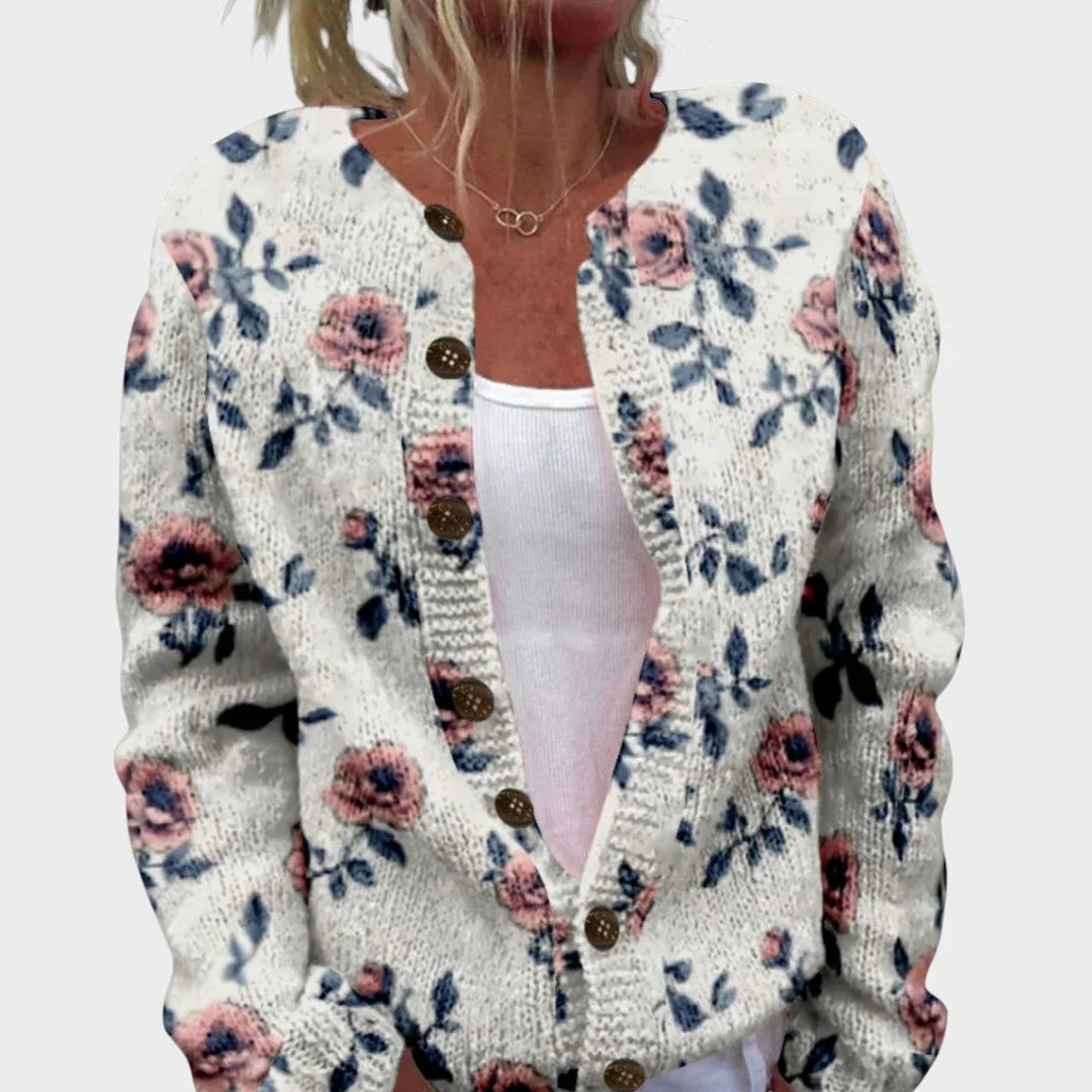 Layla | Cardigan mit Blumen
