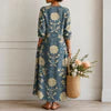 Margrit™ | Boho-Midikleid mit botanischem Blumenmuster