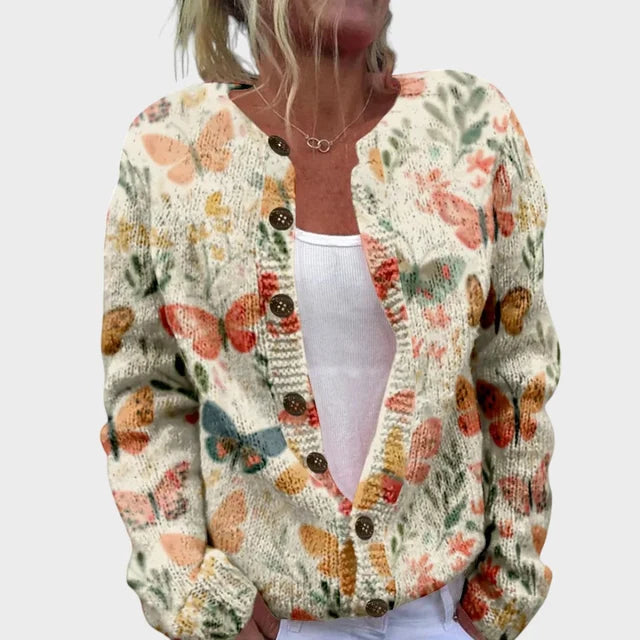 Charlotte | Cardigan mit Schmetterlingen