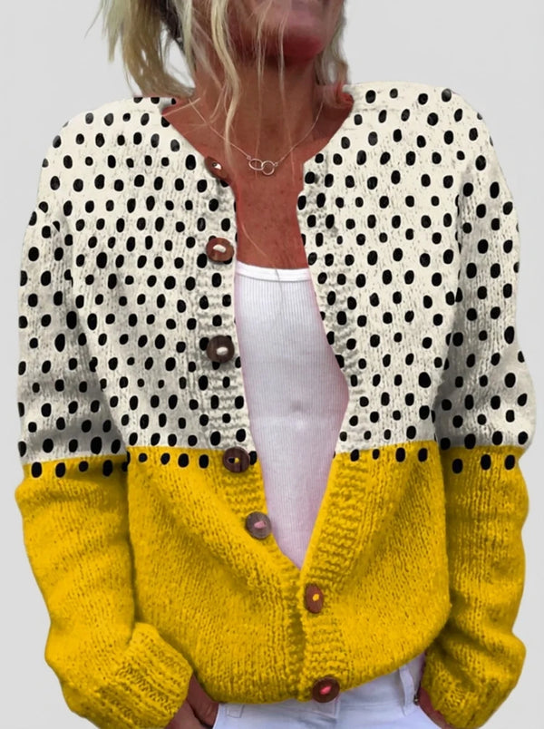 Sabine™ | Cardigan im Punkte-Mix