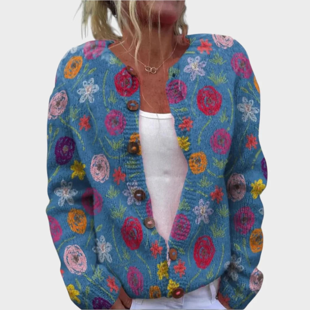 Penelope | Cardigan mit Blumen